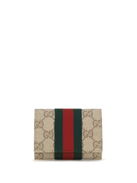 Gucci Women Web Bi-Fold Card Holder