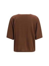 BRUNELLO CUCINELLI Brunello Cucinelli Women Short-Sleeve Cashmere And Silk Sweater