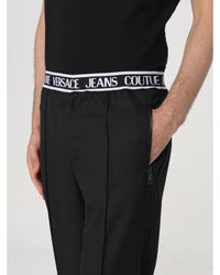 Versace Jeans Couture Couture Pants with Elastic Waistband Men Black