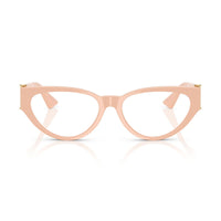 Versace Eyeglasses Cat Eye Full Rim, Nude Frame and Clear Demo Lenses Lens VE33665494