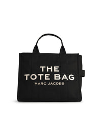 MARC JACOBS (THE) Marc Jacobs (The) Black Cotton Canvas Small Tote Bag Women