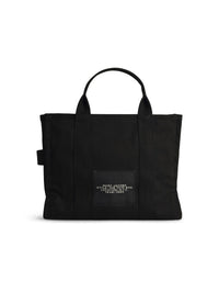 MARC JACOBS (THE) Marc Jacobs (The) Black Cotton Canvas Small Tote Bag Women