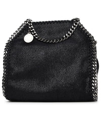 Stella Mccartney Black Polyester Tiny Falabella Bag Women