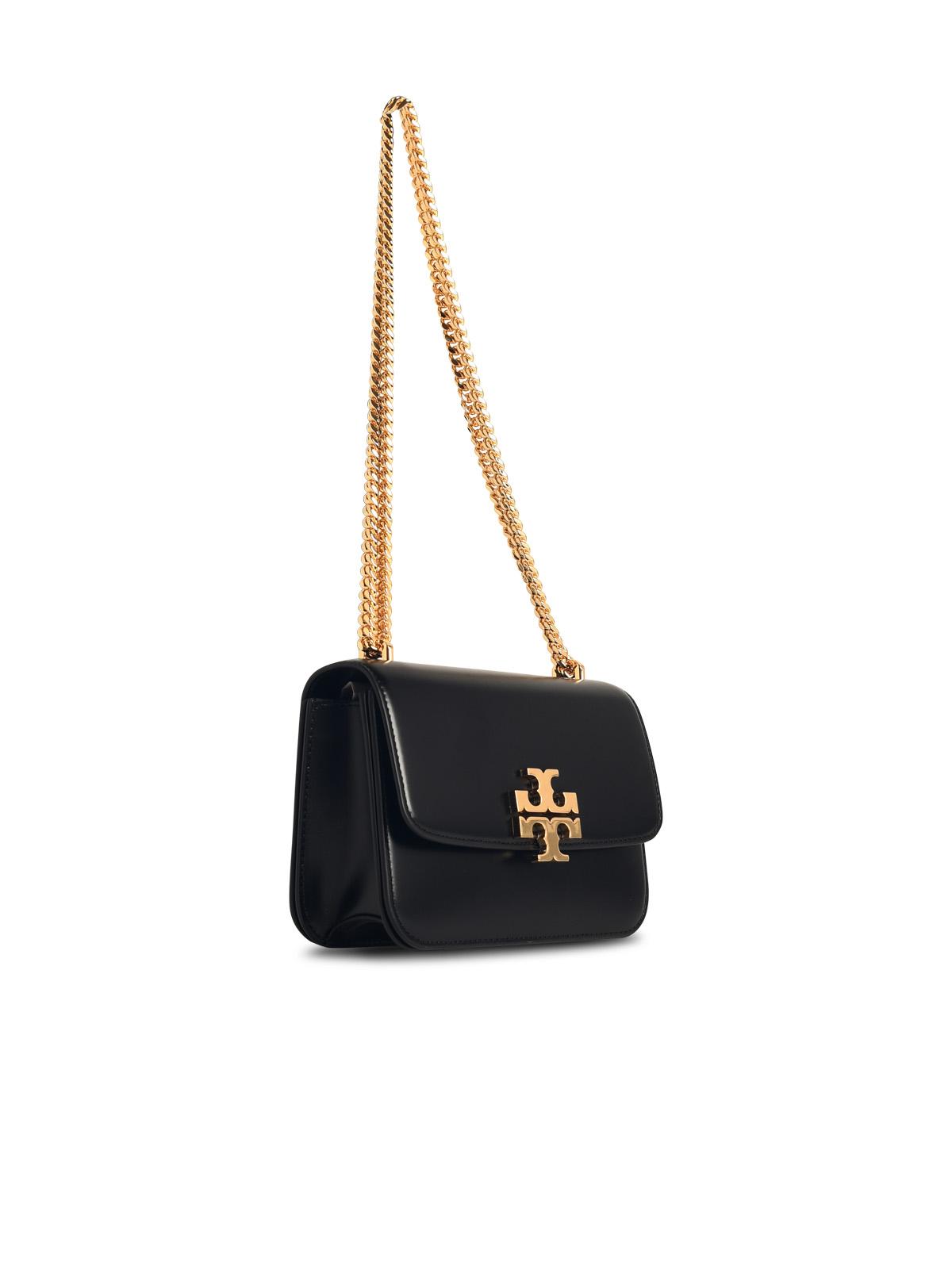 Tory Burch 'Eleanor' Black Leather Crossbody Bag Women