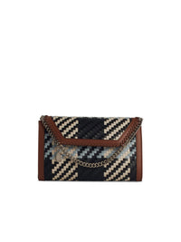 STELLA McCARTNEY Stella Mccartney 'Mini Falabella' Eco Alter Mat Blue Crossbody Bag Women