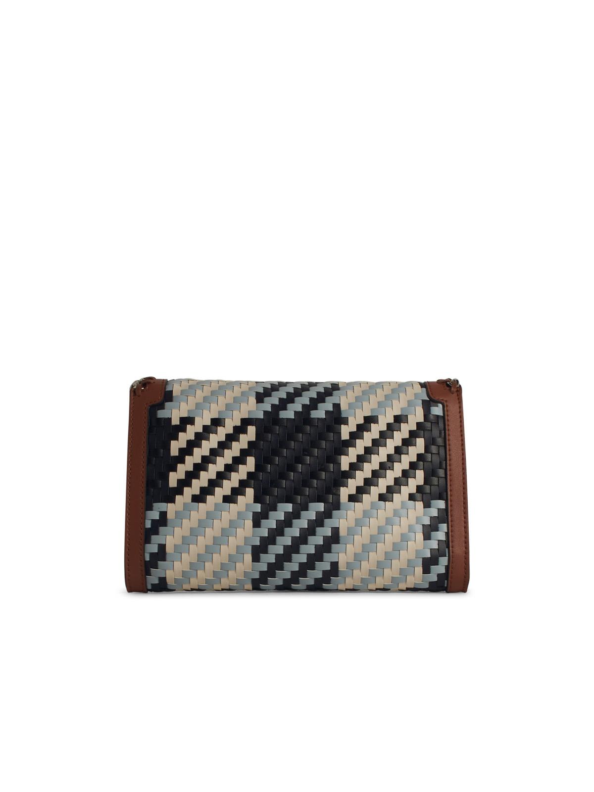 STELLA McCARTNEY Stella Mccartney 'Mini Falabella' Eco Alter Mat Blue Crossbody Bag Women