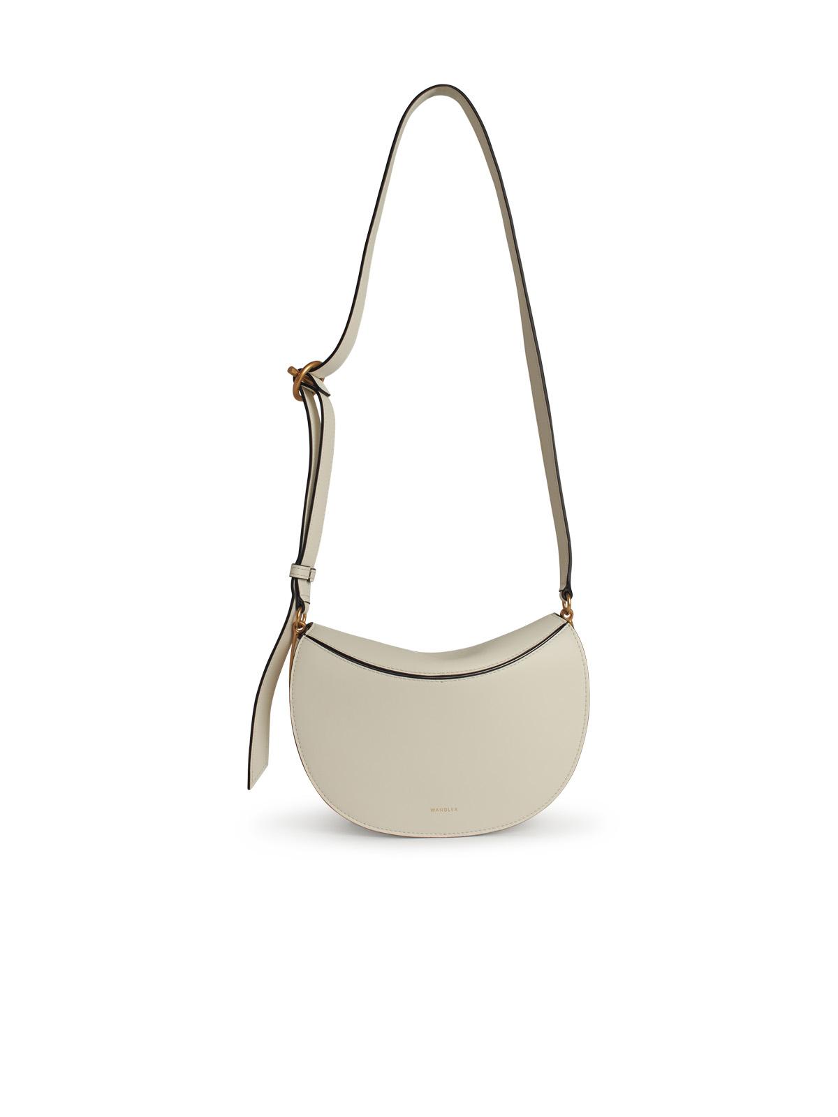 WANDLER Wandler 'Kate' White Leather Crossbody Bag Women