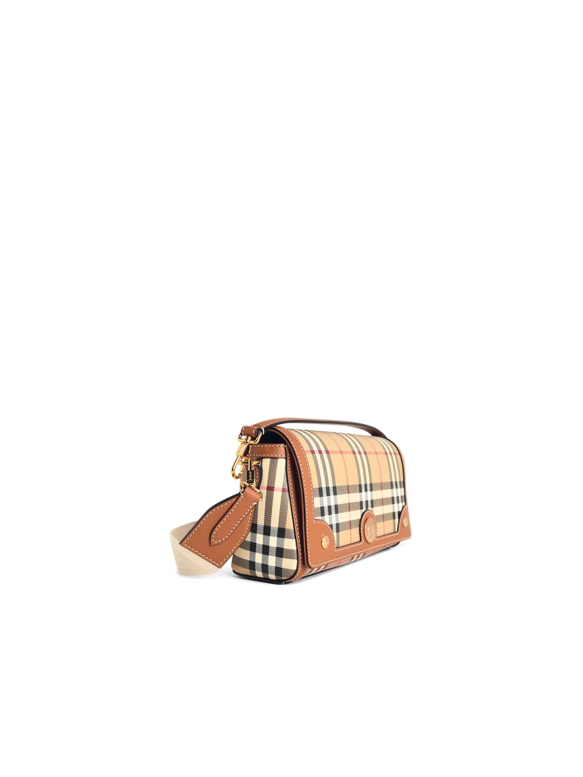Burberry 'Note' Beige Cotton Blend Bag Women