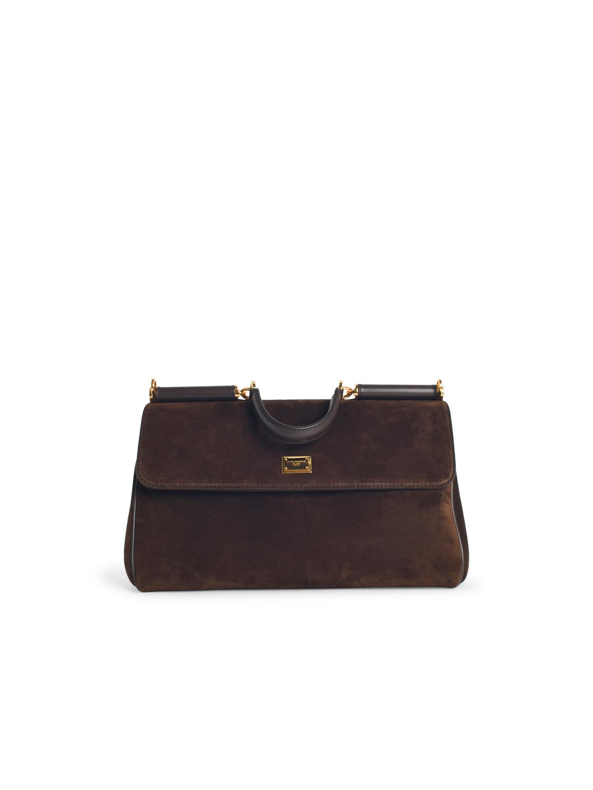 DOLCE & GABBANA Dolce & Gabbana Sicily' Ebony Leather Bag Women