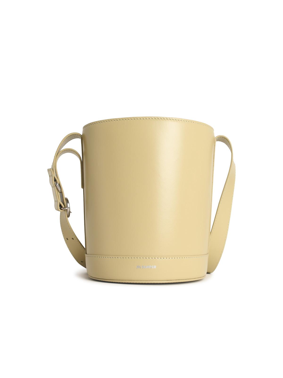 JIL SANDER Jil Sander 'Cannolo' Bucket Bag In Almond Nappa Leather Women