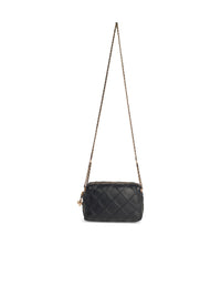 TORY BURCH Tory Burch 'Fleming' Mini Black Leather Crossbody Bag Women