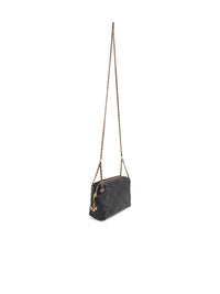 TORY BURCH Tory Burch 'Fleming' Mini Black Leather Crossbody Bag Women