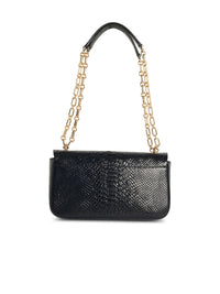 MICHAEL MICHAEL KORS Michael Michael Kors Tribeca' Black Snake Print Leather Shoulder Bag Women