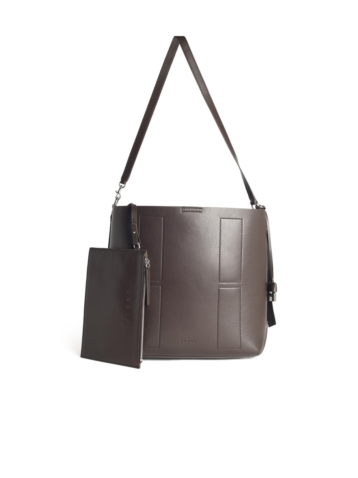 Hogan Chocolate Leather Bag Women
