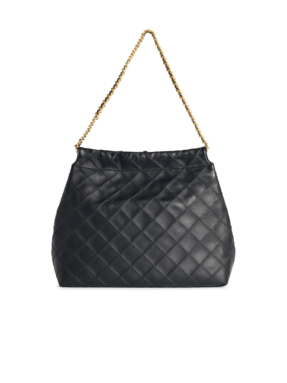 TORY BURCH Tory Burch 'Fleming Hobo' Black Leather Bag Women
