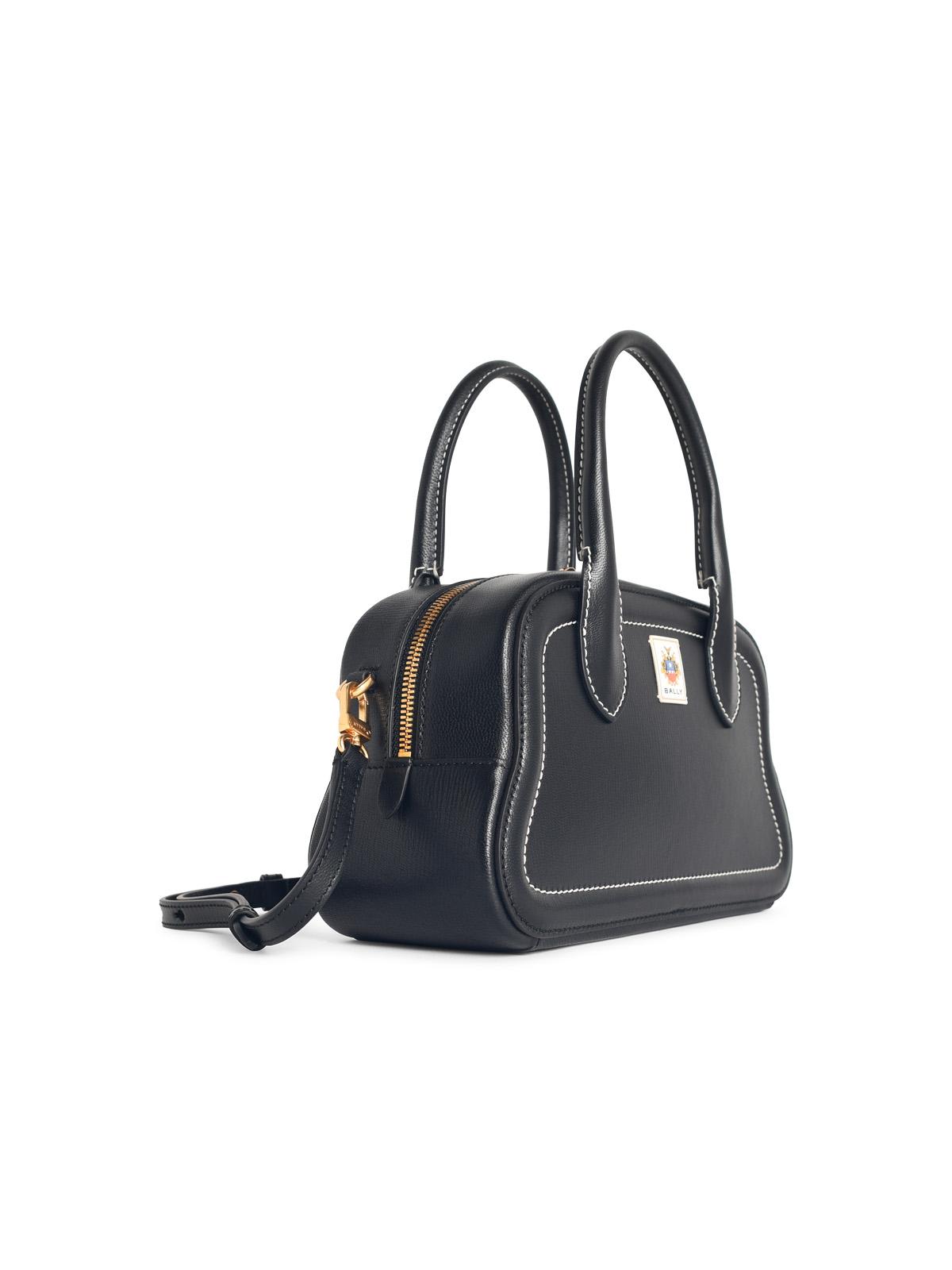 BALLY Bally 'Unda' Black Grenade Leather Bag Women