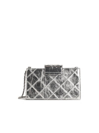 TORY BURCH Tory Burch Silver Leather Crossbody Bag Women