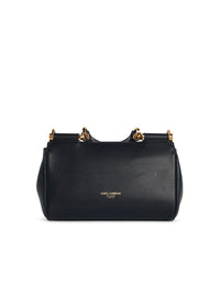Dolce & Gabbana 'My Sicily' Black Leather Handbag Women