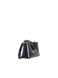 Dolce & Gabbana Large 'My Sicily' Black Leather Bag Women