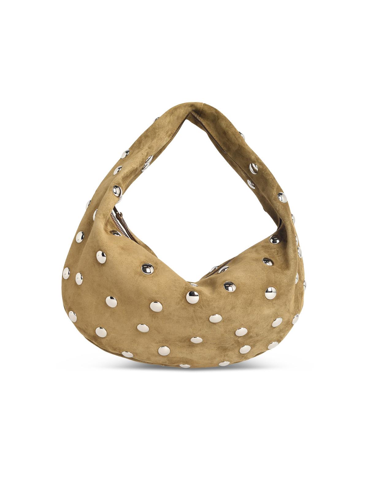 Khaite Olivia Hobo' Mud Green Suede Bag Women