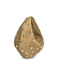 Khaite Olivia Hobo' Mud Green Suede Bag Women
