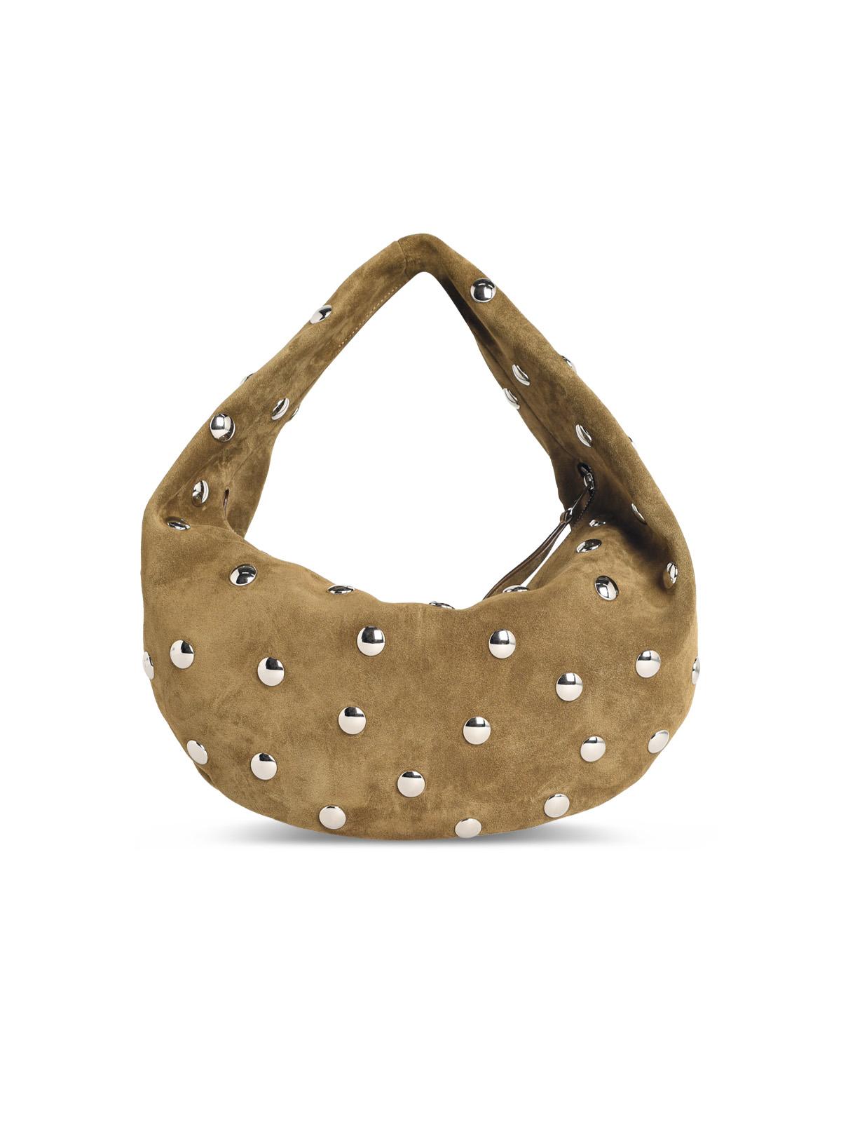 Khaite Olivia Hobo' Mud Green Suede Bag Women