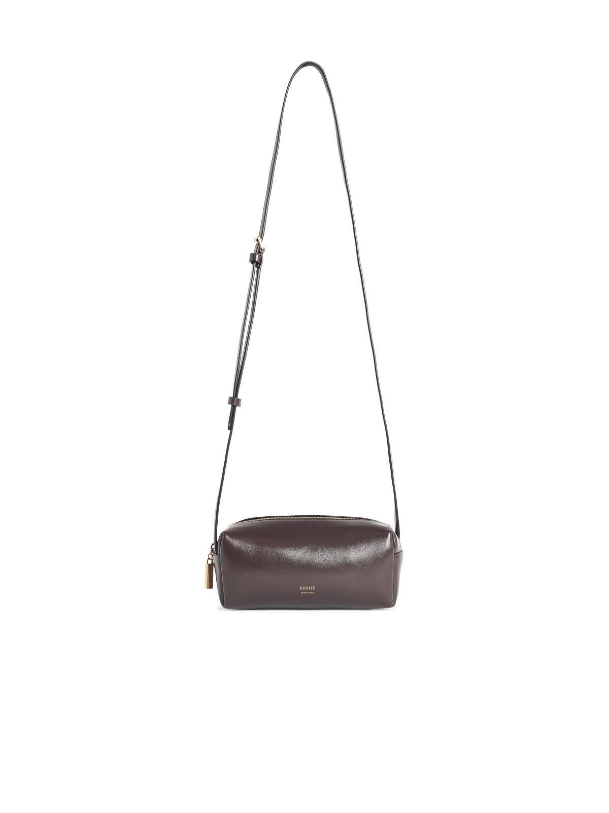 KHAITE Khaite Brown Leather 'Kye' Mini Crossbody Bag Women