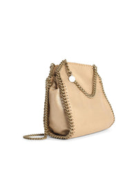 STELLA McCARTNEY Stella Mccartney 'Tote Mini Falabella' Gold 'Shaggy Deer' Bag Women