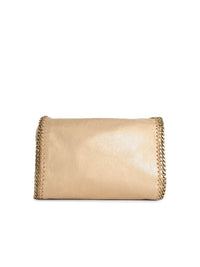 STELLA McCARTNEY Stella Mccartney 'Tote Mini Falabella' Gold 'Shaggy Deer' Bag Women