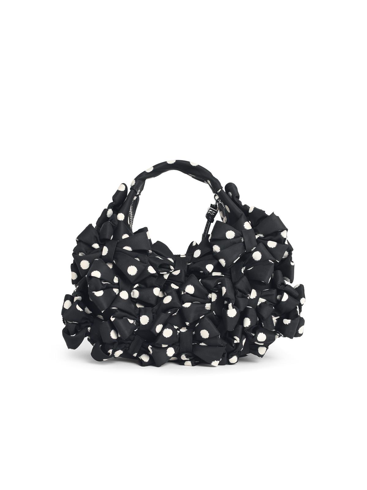 Ganni 'Hobo' Mini Bag In Black Fabric Women