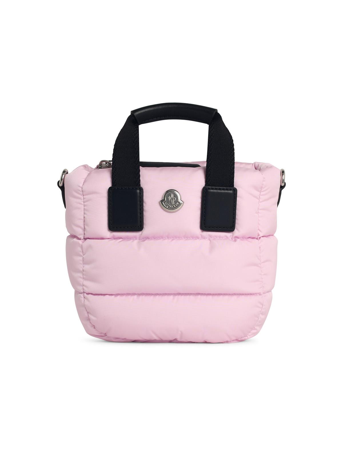 Moncler 'Micro Caradoc' Light Pink Polyamide Tote Bag Women