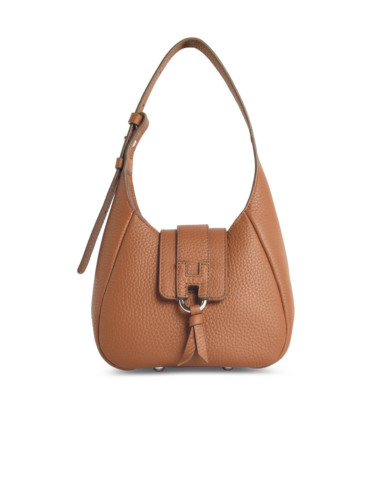 Hogan 'Hobo Hogan Trend' Mini Bag In Brown Leather Women