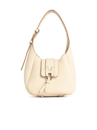 Hogan Ivory Leather 'Hobo Hogan Trend' Mini Bag Women