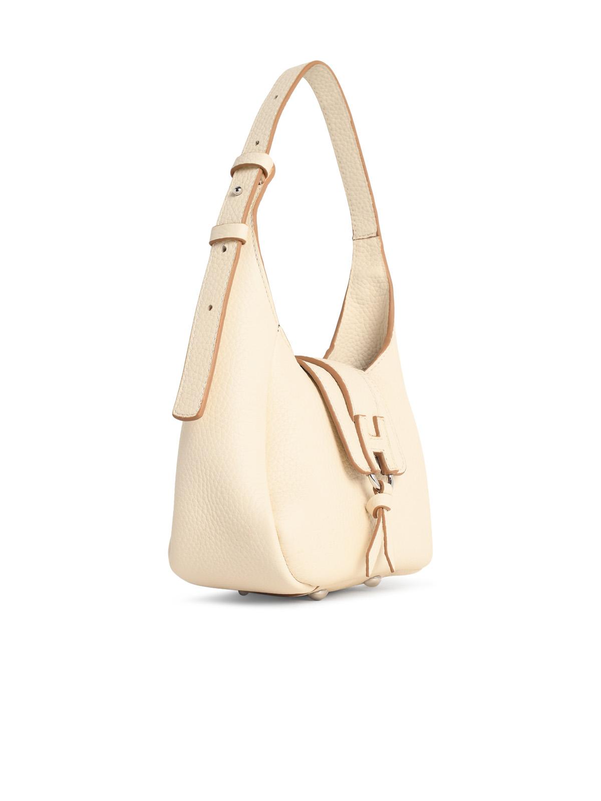 Hogan Ivory Leather 'Hobo Hogan Trend' Mini Bag Women