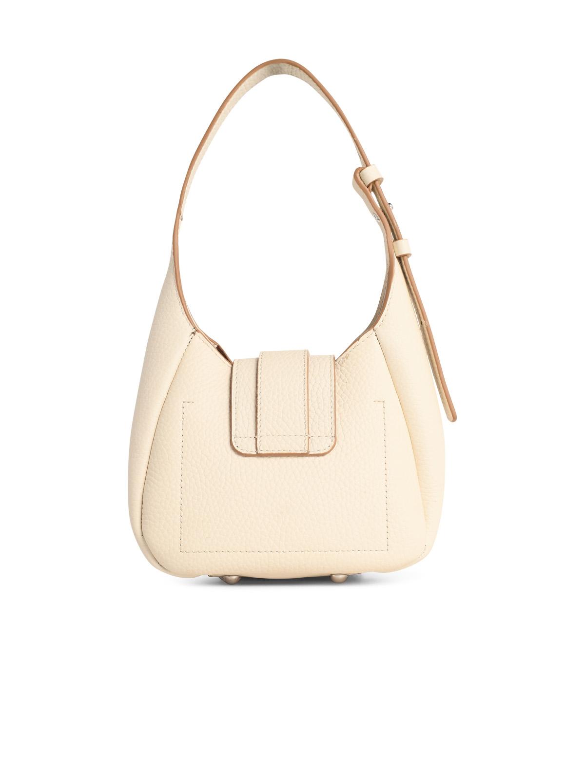 Hogan Ivory Leather 'Hobo Hogan Trend' Mini Bag Women