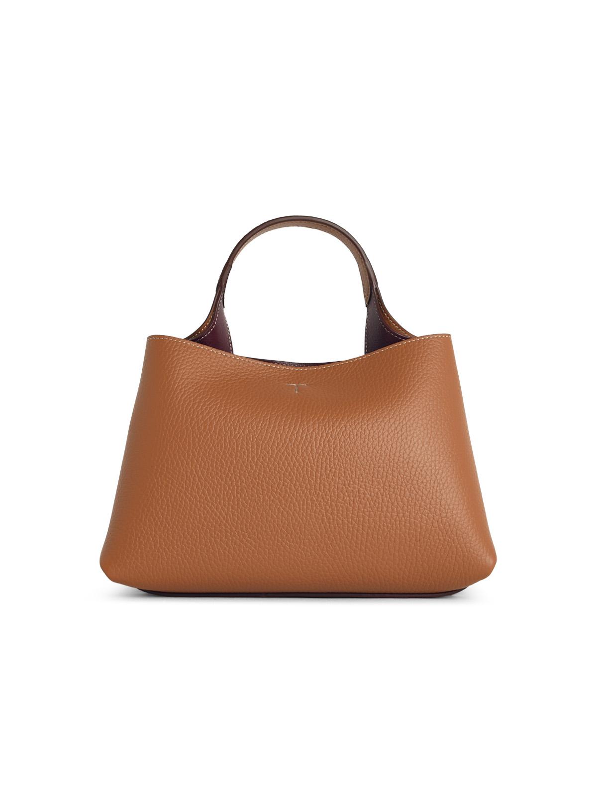 TOD'S Tod's Micro Bag In Natural Brown Leather Women