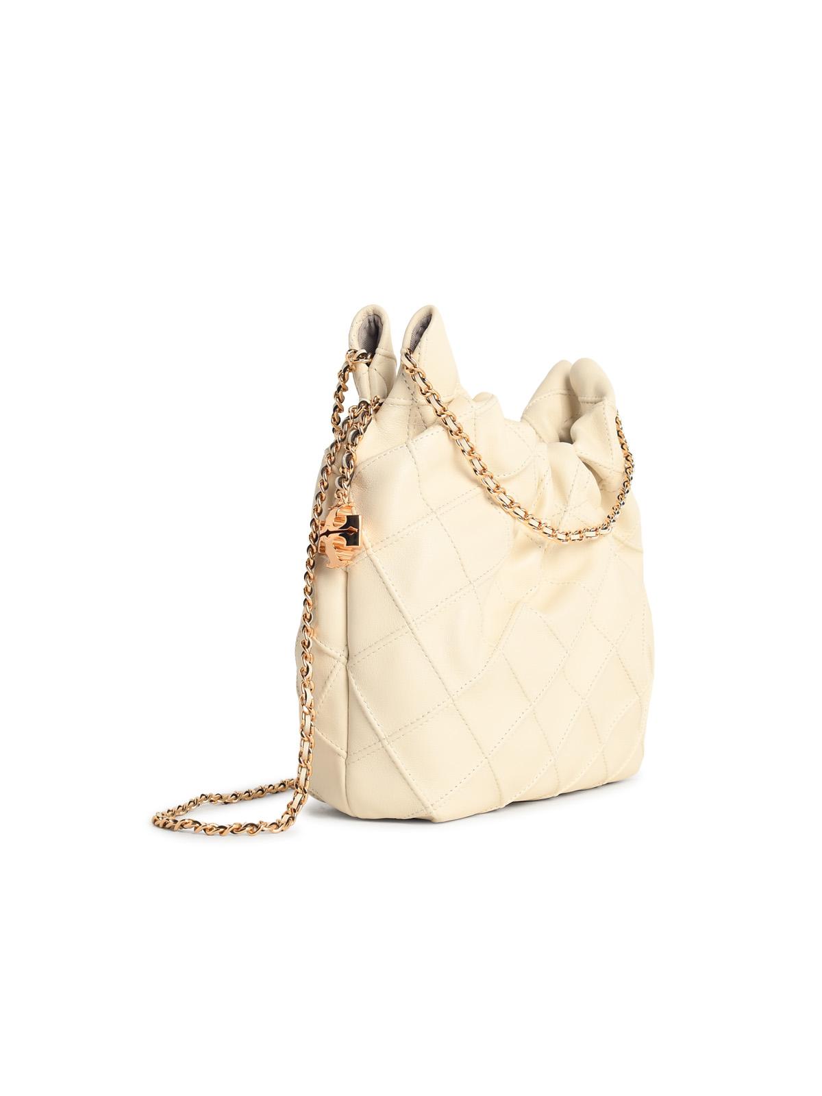 Tory Burch 'Fleming' Cream Leather Mini Bag Women