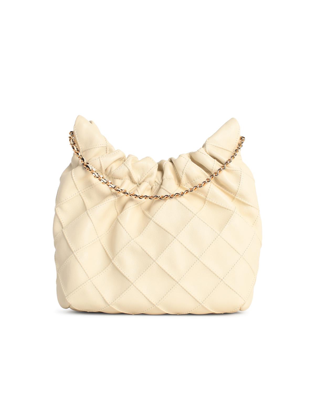 Tory Burch 'Fleming' Cream Leather Mini Bag Women