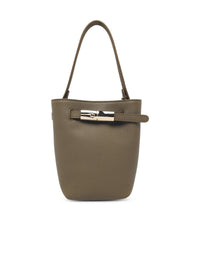 LONGCHAMP Longchamp 'Le Smart Flow' Green Leather Bag Women