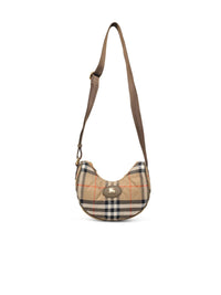 Burberry 'Horseshoe' Crossbody Bag In Beige Polyamide Women