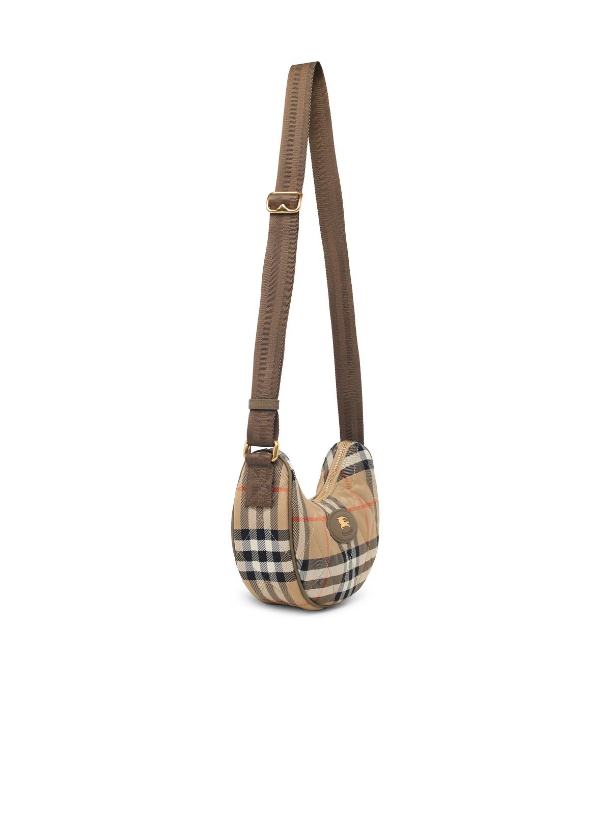 Burberry 'Horseshoe' Crossbody Bag In Beige Polyamide Women