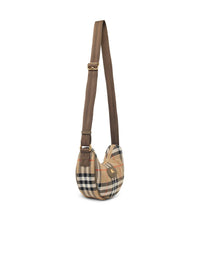 Burberry 'Horseshoe' Crossbody Bag In Beige Polyamide Women