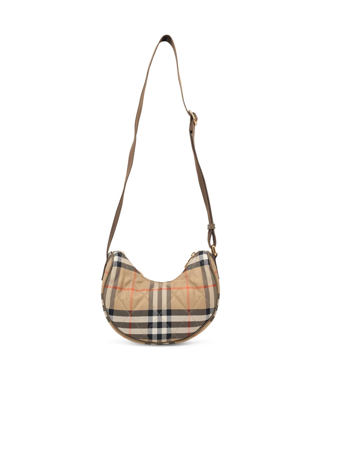 Burberry 'Horseshoe' Crossbody Bag In Beige Polyamide Women