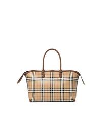 Burberry Beige Cotton Medium Tote Bag Archive Women