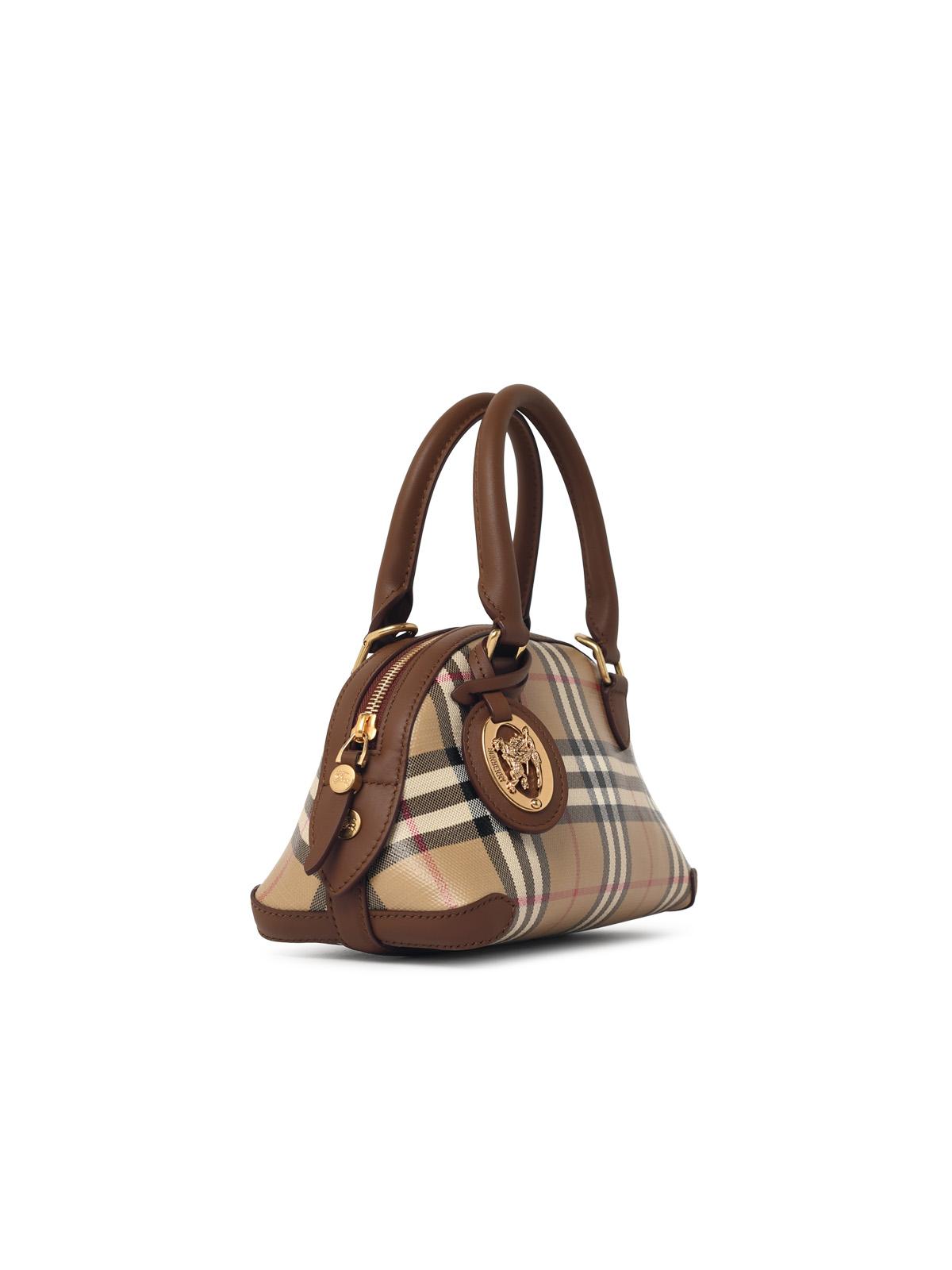 BURBERRY Burberry 'Primrose' Mini Bag In Beige Cotton Women