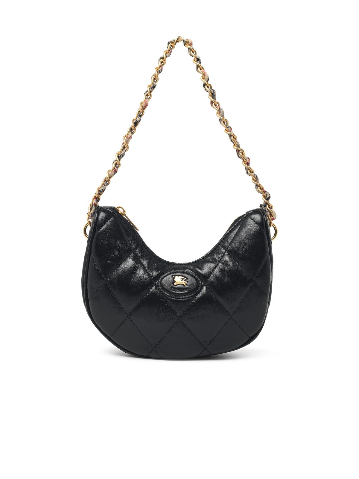 Burberry 'Horseshoe' Black Leather Bag Women
