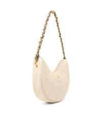 Burberry 'Horseshoe' Cream Leather Bag Women
