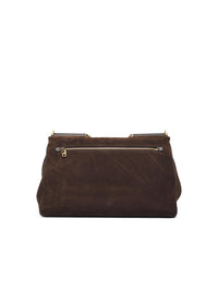 DOLCE & GABBANA Dolce & Gabbana Dark Brown Suede 'My Sicily' Maxi Bag Women