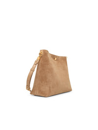 Dolce & Gabbana Large 'Vittoria' Shoulder Bag In Beige Suede Women