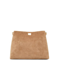 Dolce & Gabbana Large 'Vittoria' Shoulder Bag In Beige Suede Women